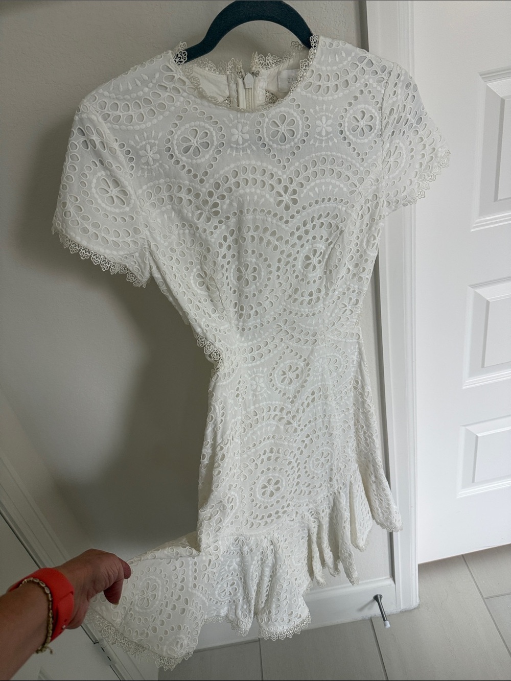 Zimmermann White Broderie Eyelet Midi Dress
